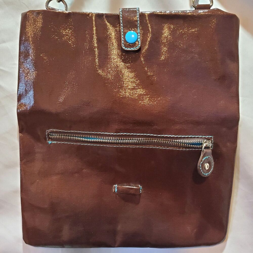 Urban Junket Brown EcoFriendly Chain Purse Or Clutch, NWOT - Picture 4 of 9